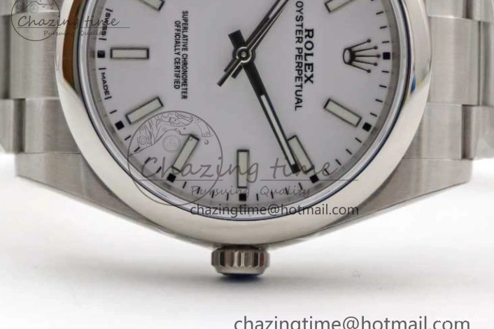 0129 Oyster Perpetual 39mm 114300 EWF 1:1 Best Edition 904L Steel White Dial on SS Bracelet SA ModernLook 2003